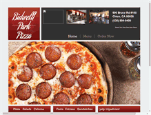 Tablet Screenshot of bidwellparkpizza.com